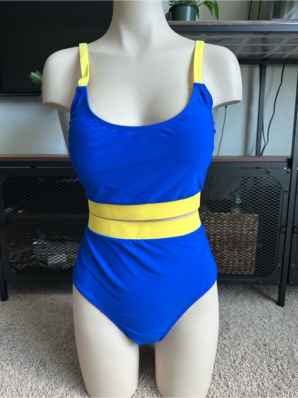 Blue and Yellow  Swimsuit